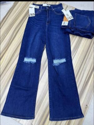 SPETITE Women's Blue Pocket Decor Casual Fashion Denim