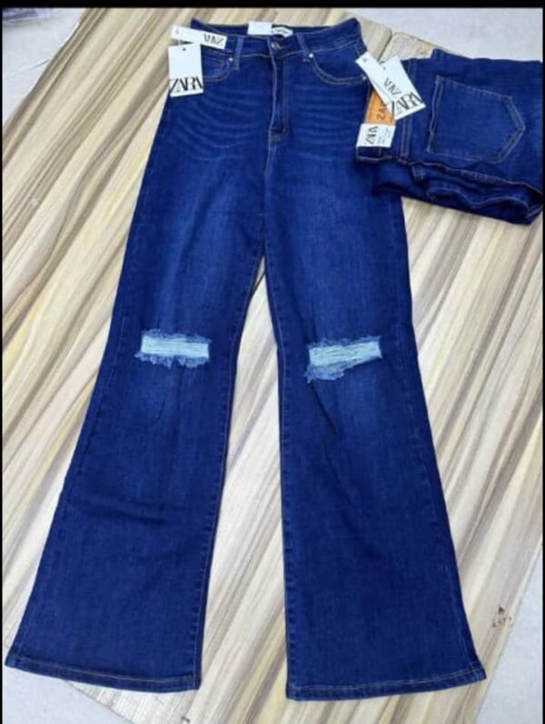 SPETITE Women's Blue Pocket Decor Casual Fashion Denim