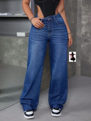 PETITE Women's Loose Pocket Flared Casual Versatile Jeans