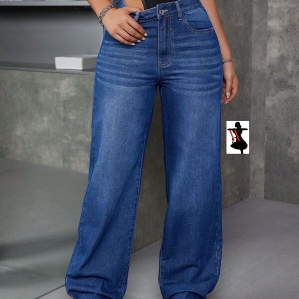 PETITE Women's Loose Pocket Flared Casual Versatile Jeans