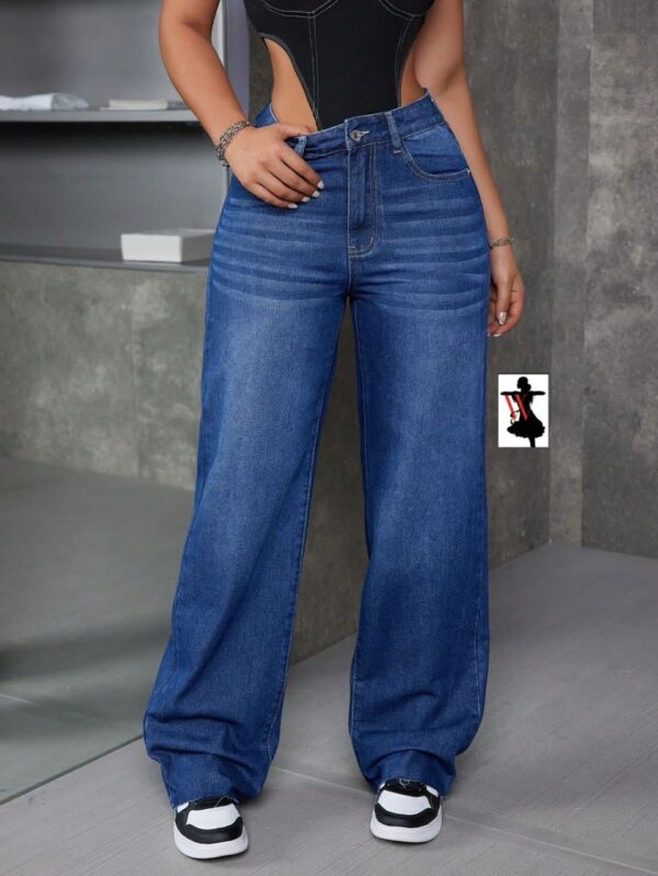 PETITE Women's Loose Pocket Flared Casual Versatile Jeans