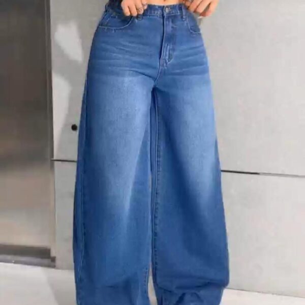 Lighter Blue Y2K Fashion Retro blue Low-Waisted Denim