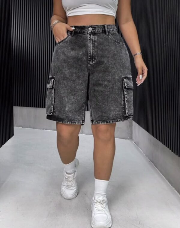 Cool max plus size women short Denim
