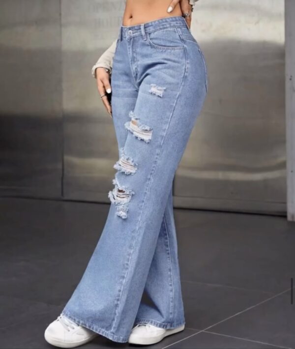Front ripped casual Denim