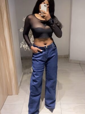 Pettie women casual dark Denim