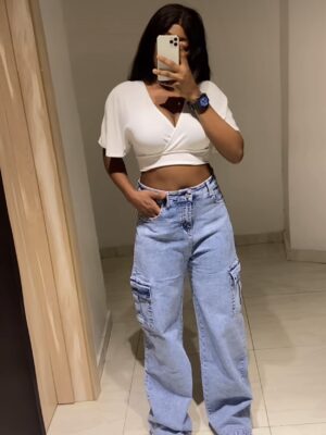 Yk2 high waist fashion Denim