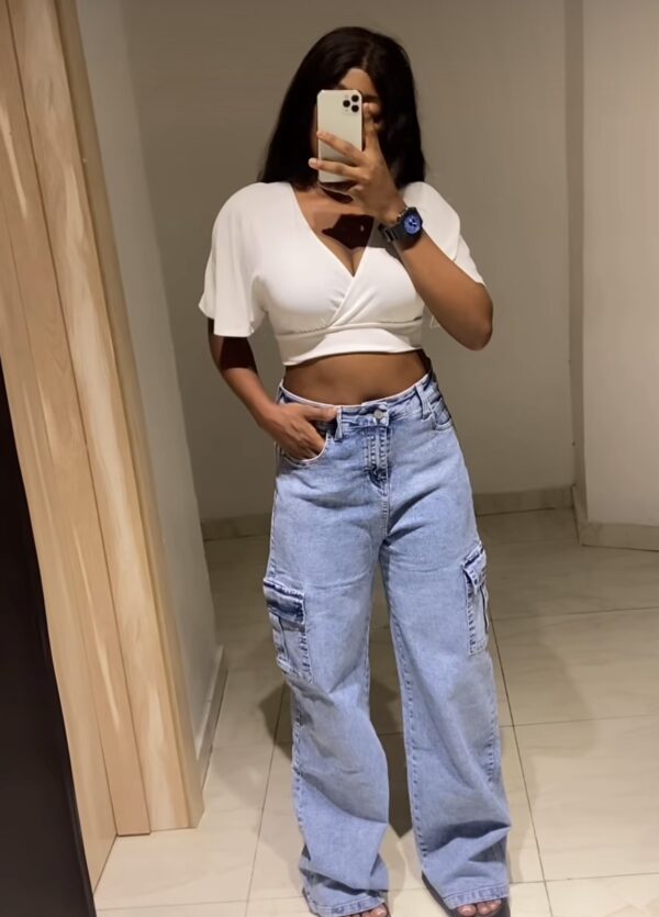 Yk2 high waist fashion Denim