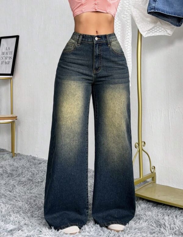 SXY Women’s Straight Leg Loose Denim Minimalist Fashion