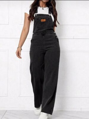 Solid Pocket overall Denim