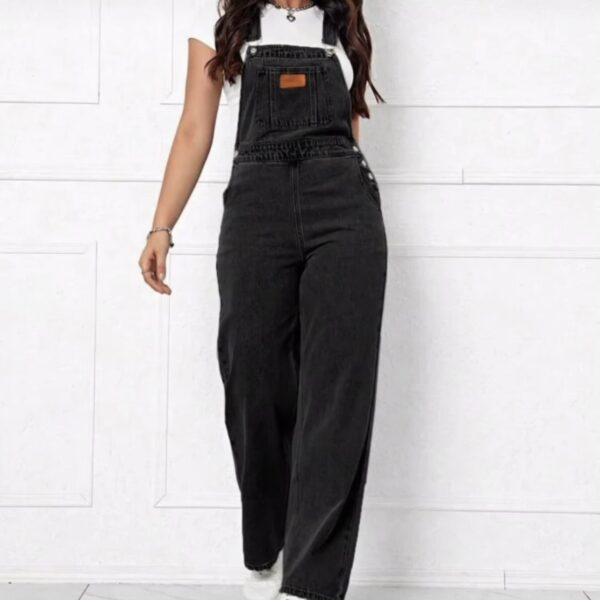 Solid Pocket overall Denim
