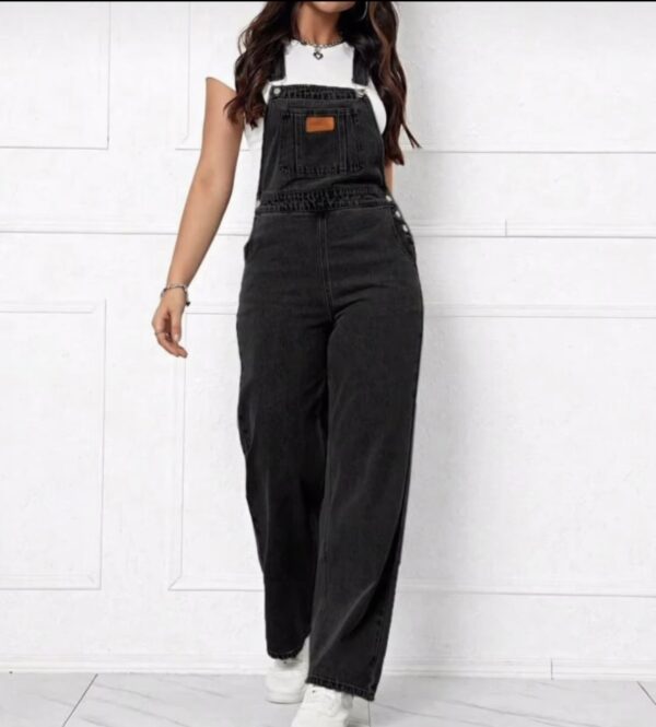 Solid Pocket overall Denim